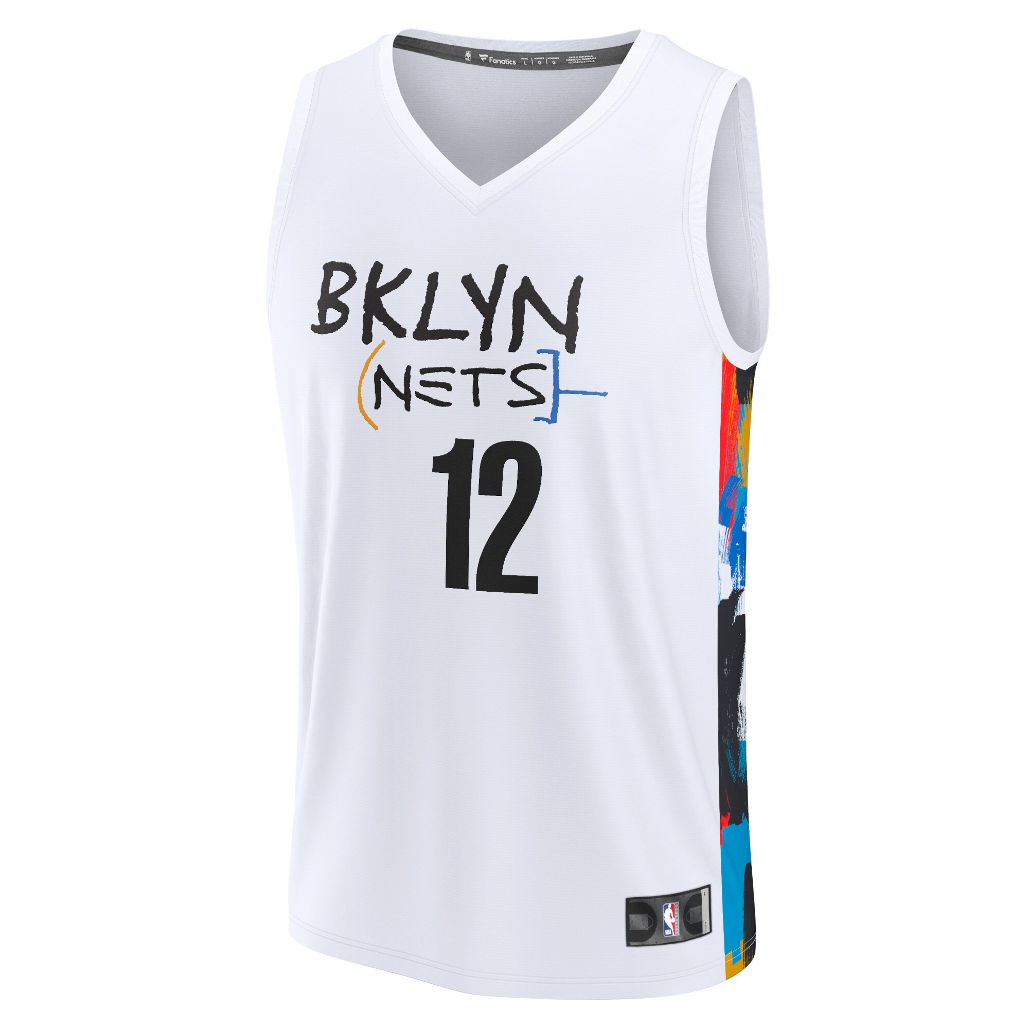 Alternative view of Joe Harris Brooklyn Nets Fanatics Fastbreak Jersey - City Edition - White