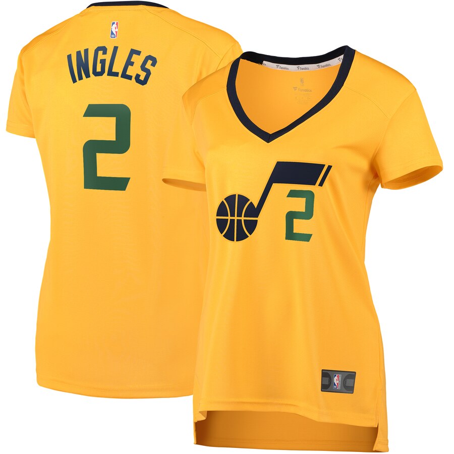 Joe Ingles Utah Jazz Fanatics Branded Women's Fast Break Player Basketball Jersey - Statement Edition - Gold