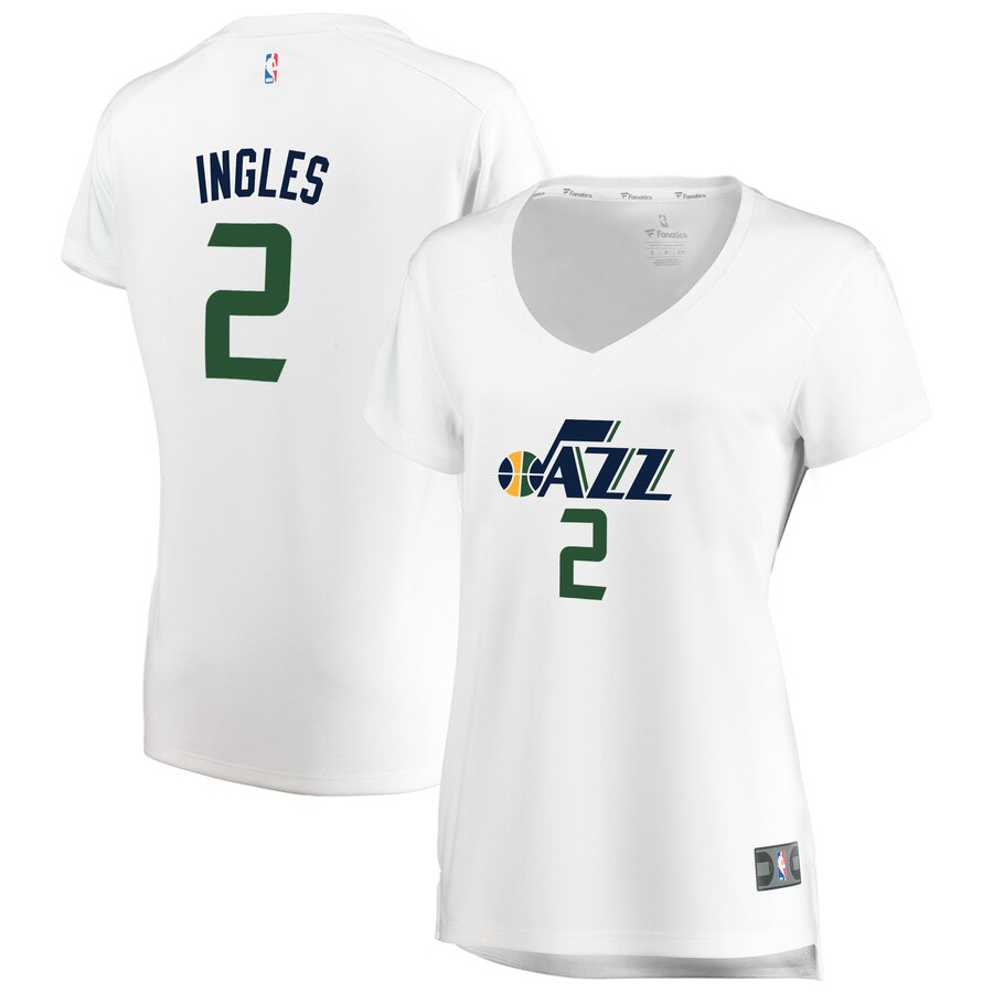 Joe Ingles Utah Jazz Fanatics Branded Women's Fast Break Replica Basketball Jersey White - Association Edition