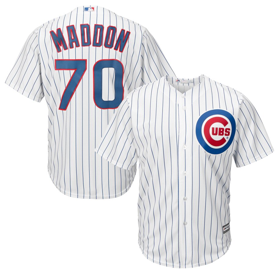 Joe Maddon Chicago Cubs Majestic Cool Base Player Baseball Jersey - White