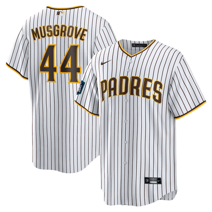 Joe Musgrove 44 San Diego Padres 2024 MLB World Tour Seoul Series Home Baseball Jersey - White 