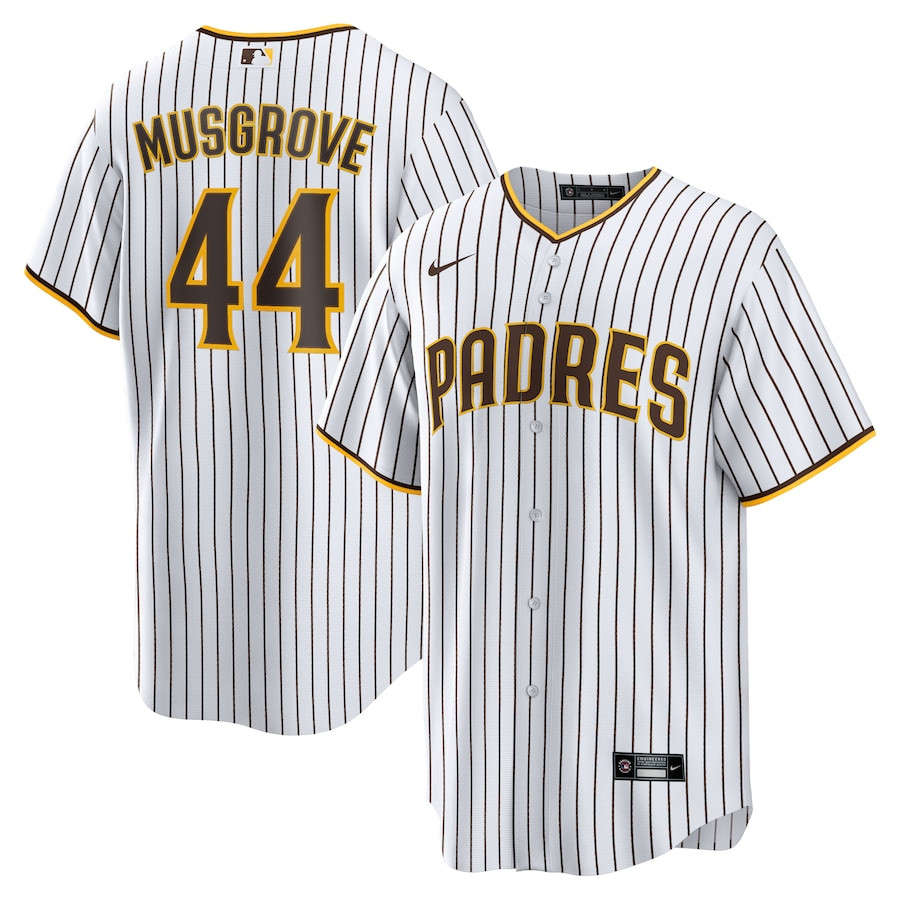 Joe Musgrove 44 San Diego Padres Men Baseball Jersey - White 