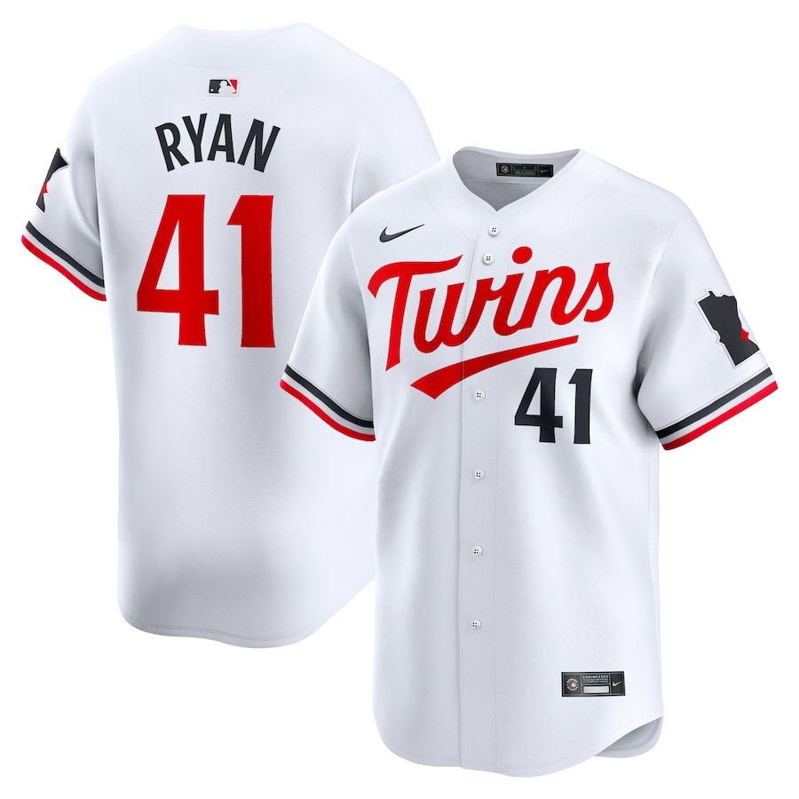 Joe Ryan 41 Minnesota Twins Home Limited Player Men Baseball Jersey - White 