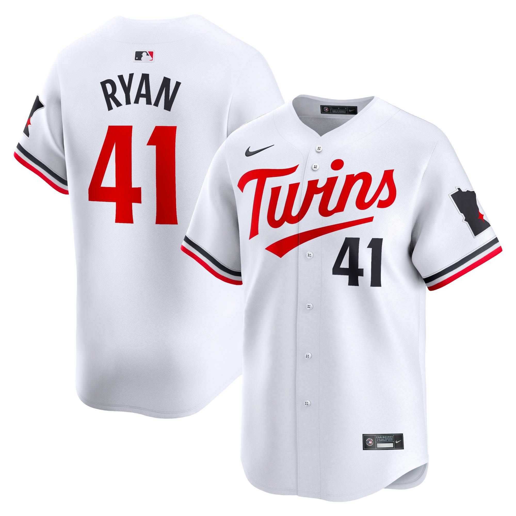 Joe Ryan Minnesota Twins Home Limited Player Baseball Jersey - White