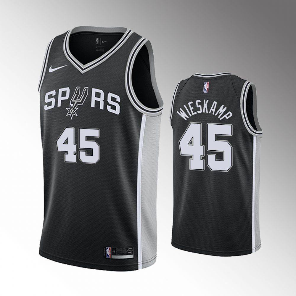 Joe Wieskamp San Antonio Spurs 2021 Icon Edition Black 2021 Nba Draft Basketball Jersey