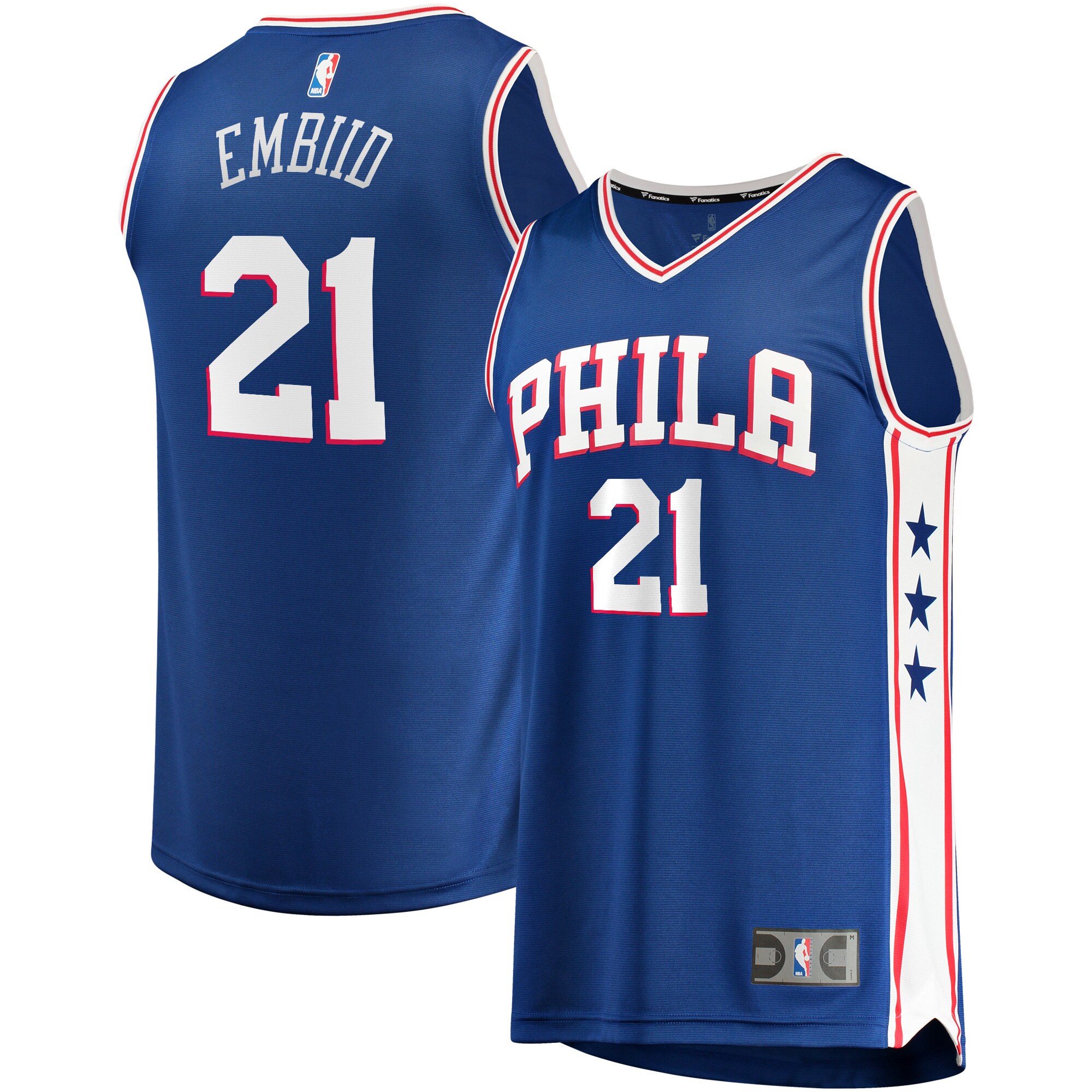 Joel Embiid Philadelphia 76ers Fanatics Youth Fast Break Replica Player Basketball Jersey - Icon Edition - Royal