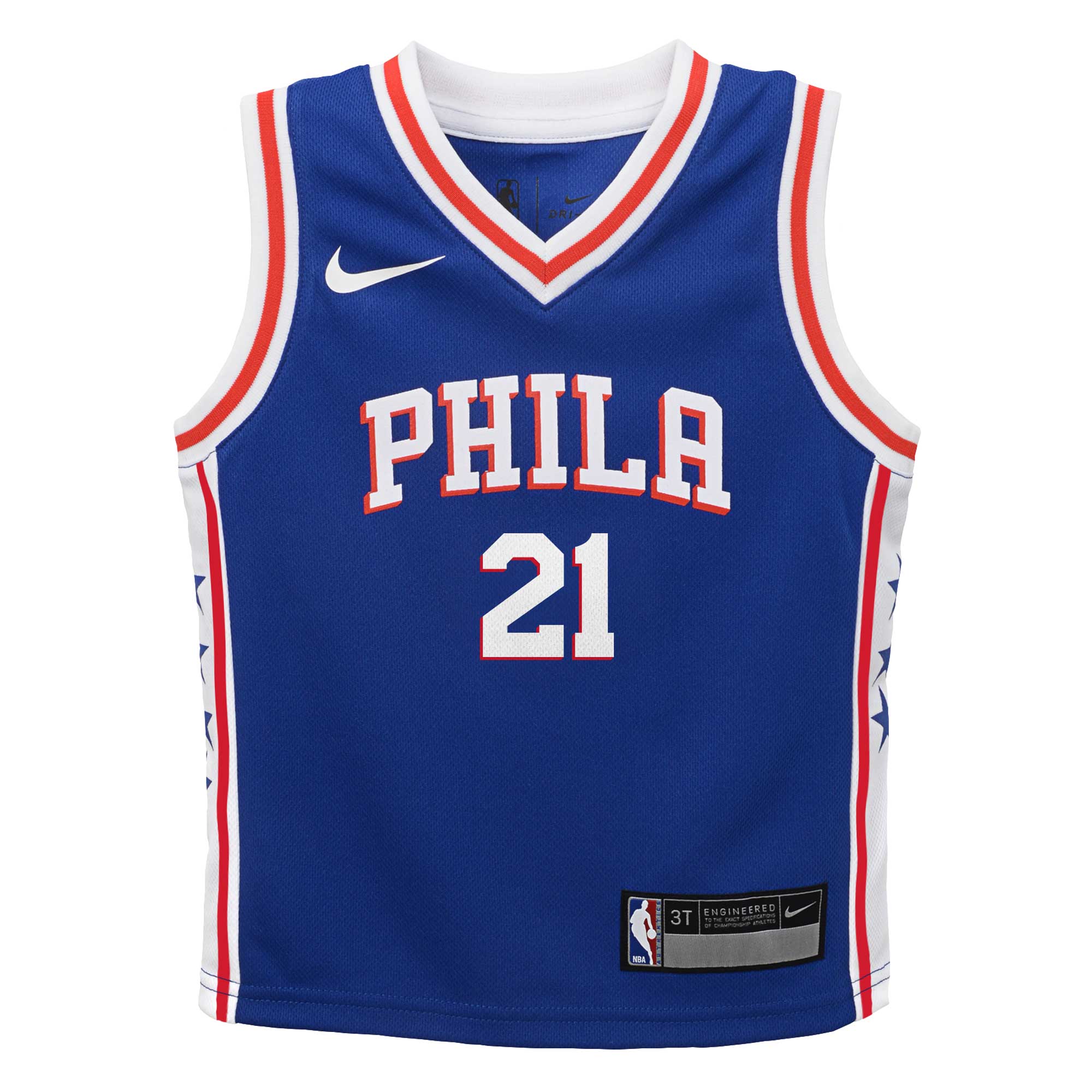 Alternative view of Joel Embiid Philadelphia 76ers Infant Swingman Player Basketball Jersey - Icon Edition - Royal