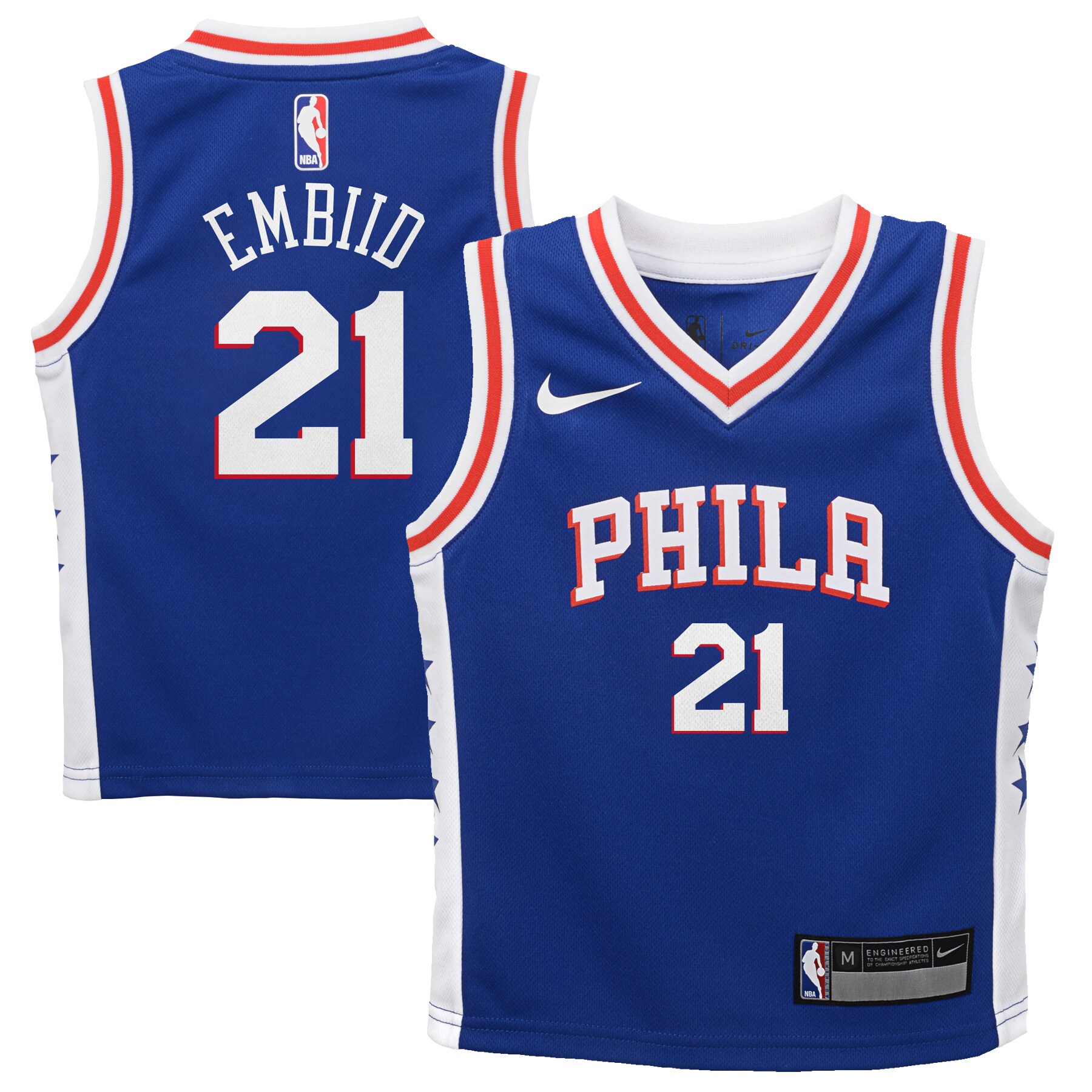 Joel Embiid Philadelphia 76ers Preschool Replica Basketball Jersey Blue - Icon Edition