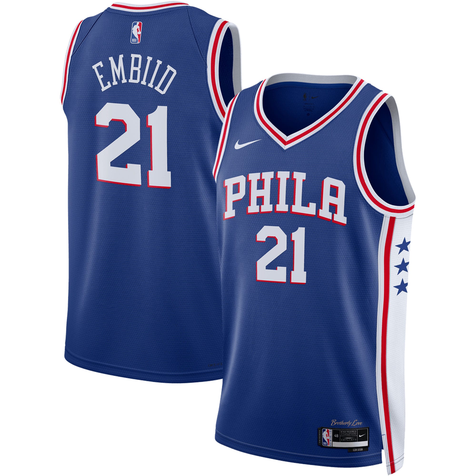 Joel Embiid Philadelphia 76ers Unisex Swingman Basketball Jersey – Icon Edition – Royal