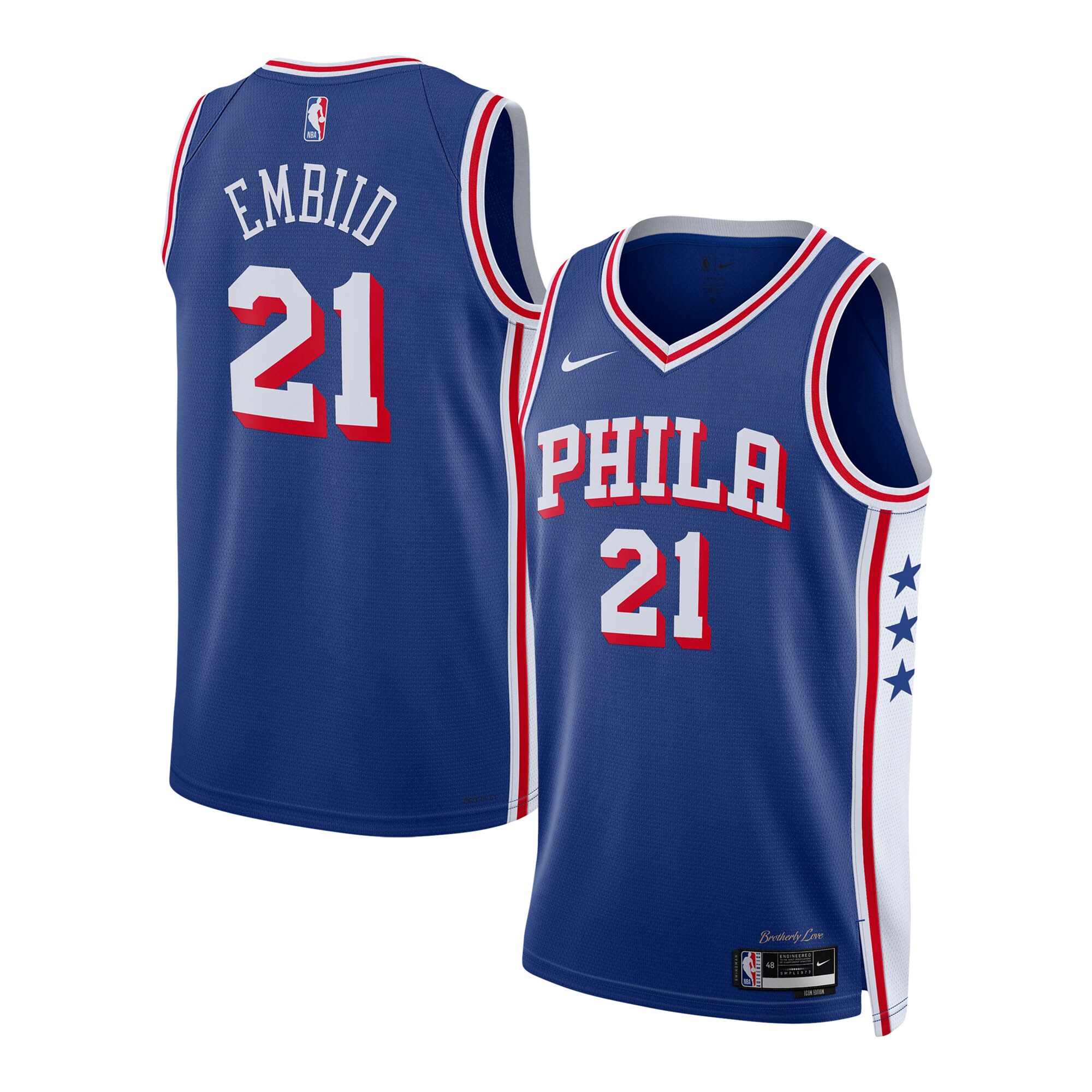 Joel Embiid Philadelphia 76ers Youth Swingman Basketball Jersey - Icon Edition - Royal