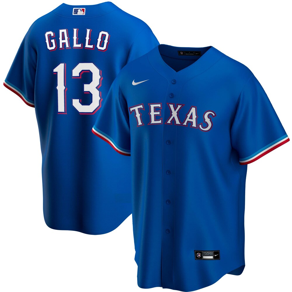 Joey Gallo Texas Rangers Alternate 2020 Player Baseball Jersey - Royal