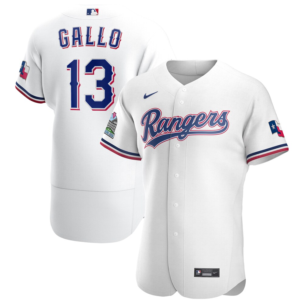 Joey Gallo Texas Rangers Home 2020 Player Baseball Jersey - White