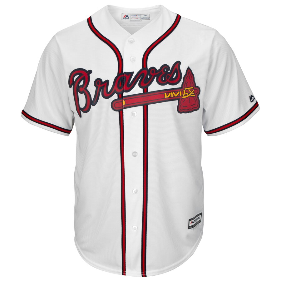 Alternative view of Johan Camargo Atlanta Braves Majestic Home Official Cool Base Player Baseball Jersey - White