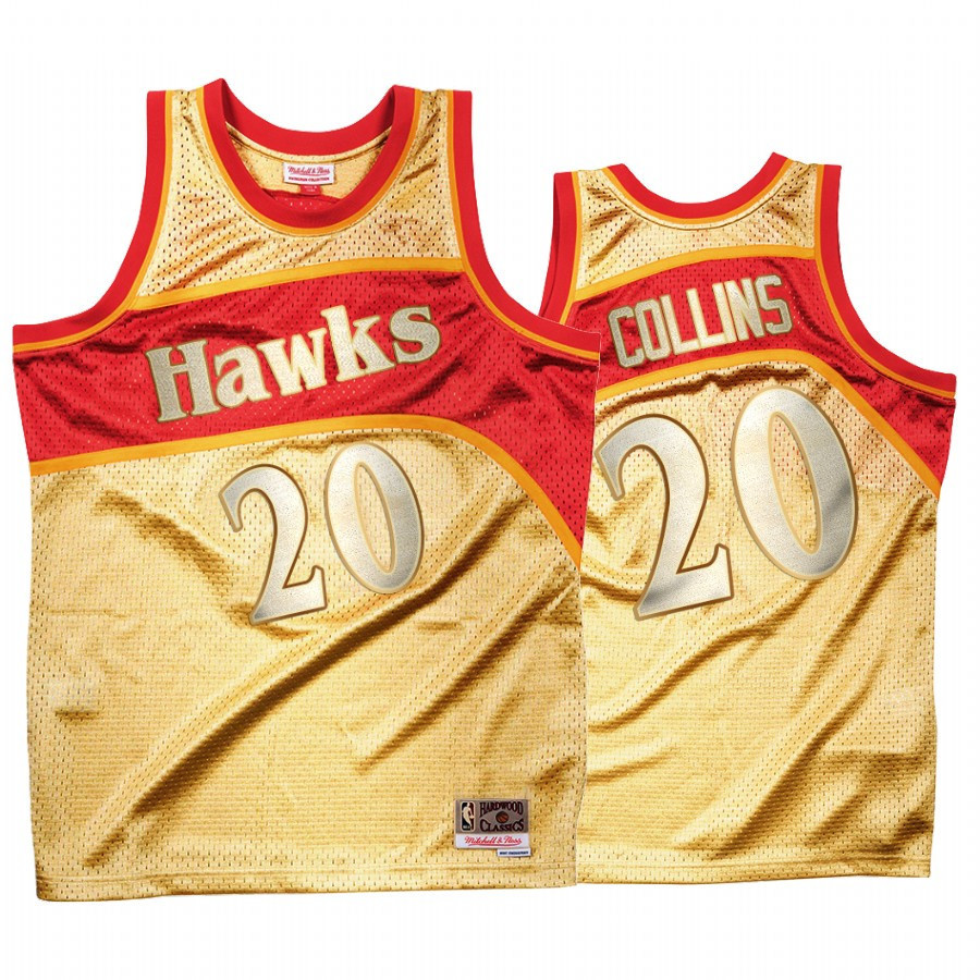 John Collins 20 Atlanta Hawks Gold Classic Once More Basketball Jersey - JS499 
