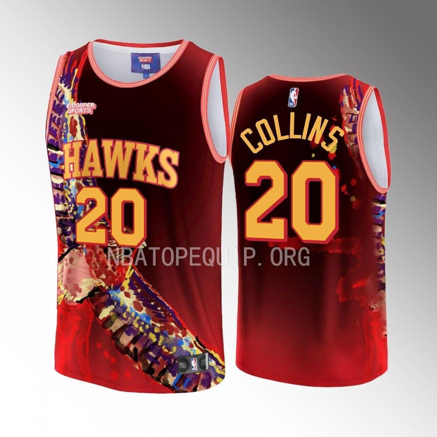 John Collins 20 Atlanta Hawks NBA & KidSuper Studios Unisex Hometown Basketball Jersey - JS971 