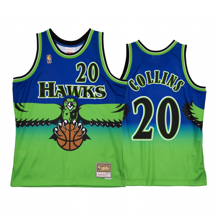 John Collins 20 Atlanta Hawks Reload 2.0 Basketball Jersey Blue - JS440 