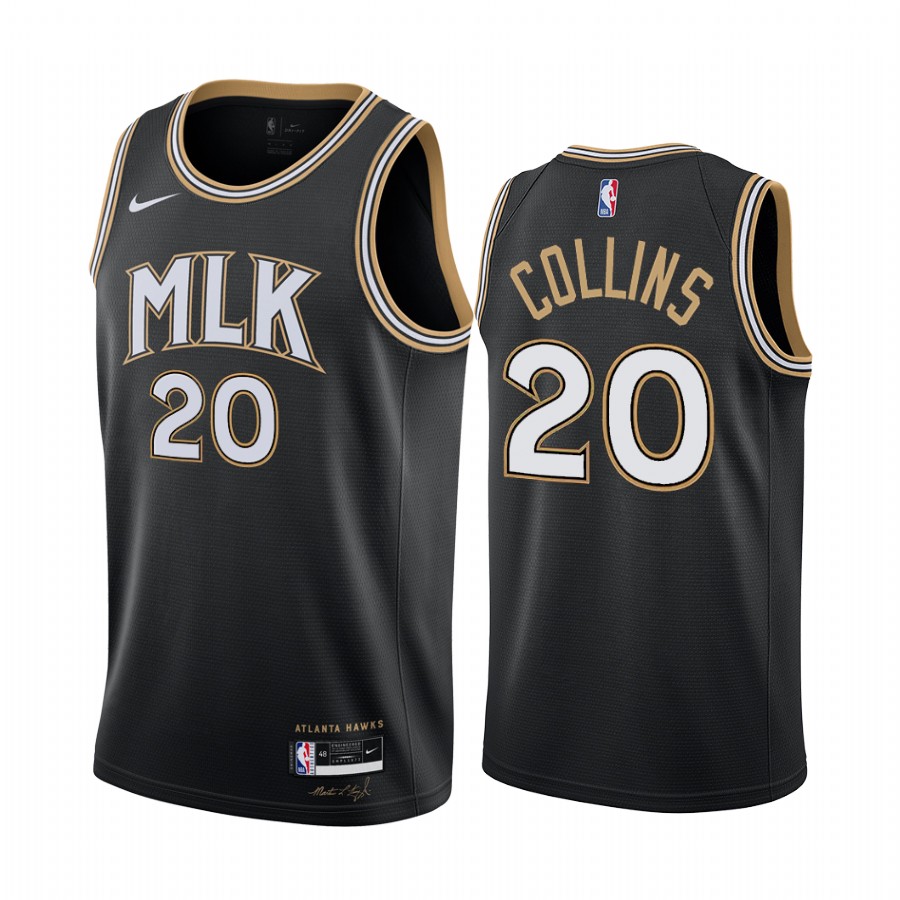 John Collins Atlanta Hawks 2020-21 Collins Mlk City Basketball Jersey Honor Dr. King
