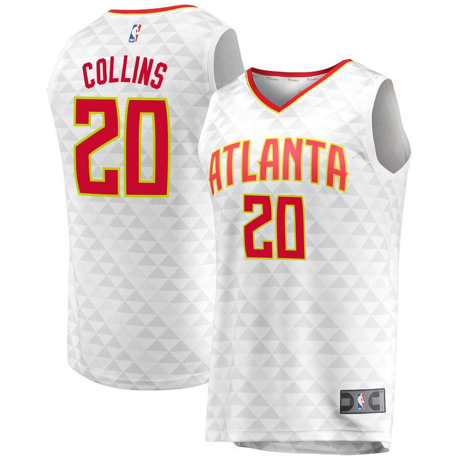 John Collins Atlanta Hawks Fanatics Branded Fast Break Replica Basketball Jersey - Association Edition - White