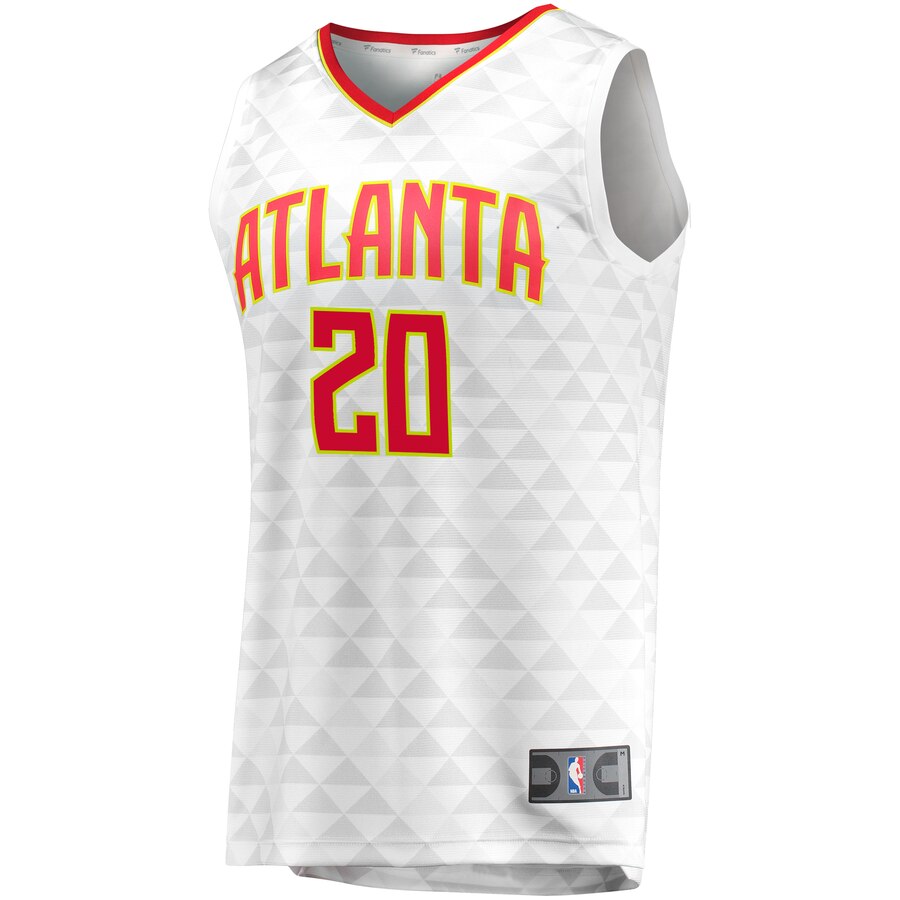 Alternative view of John Collins Atlanta Hawks Fanatics Branded Fast Break Replica Basketball Jersey - Association Edition - White