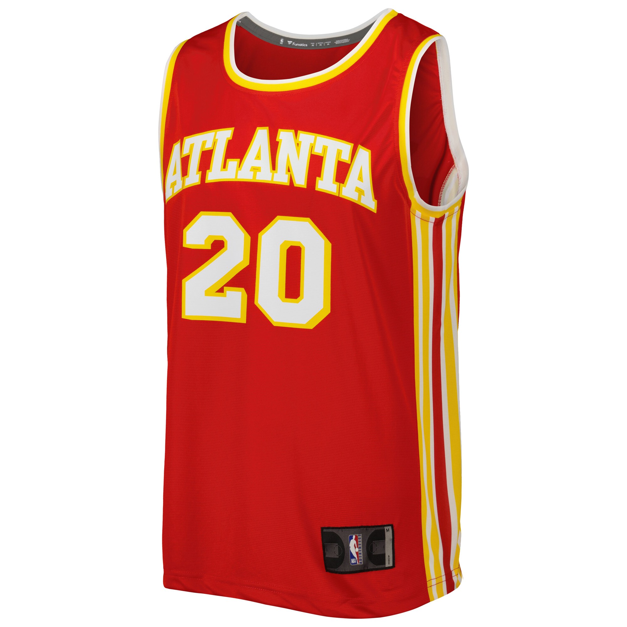 Alternative view of John Collins Atlanta Hawks Fanatics Fast Break Player Basketball Jersey Red - Icon Edition