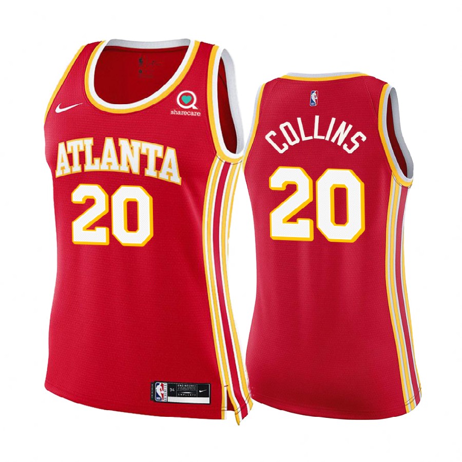 John Collins Atlanta Hawks Red Icon Edition Women 2020-21 Basketball Jersey