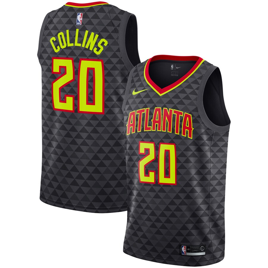John Collins Atlanta Hawks Replica Swingman Basketball Jersey - Icon Edition - Black