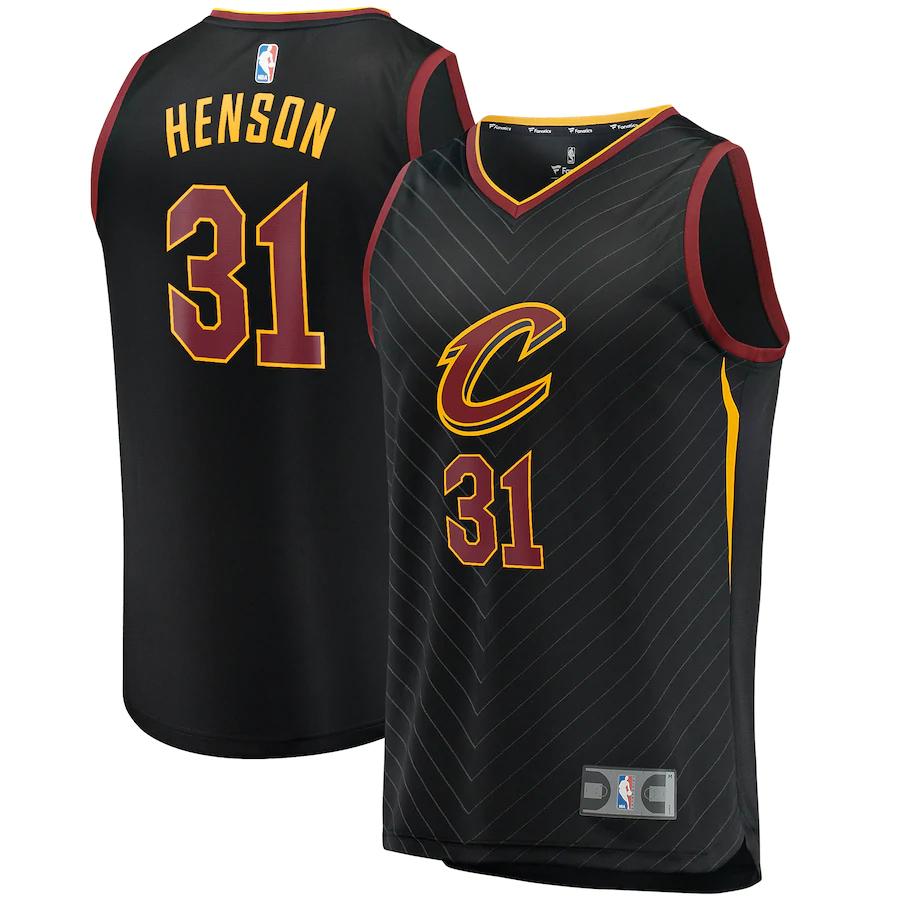 John Henson Cleveland Cavaliers Fanatics Branded Fast Break Replica Player Basketball Jersey - Statement Edition - Black