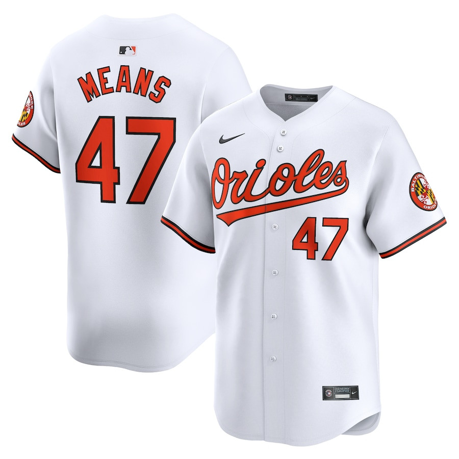 John Means 47 Baltimore Orioles Home Limited Player Men Jersey - White