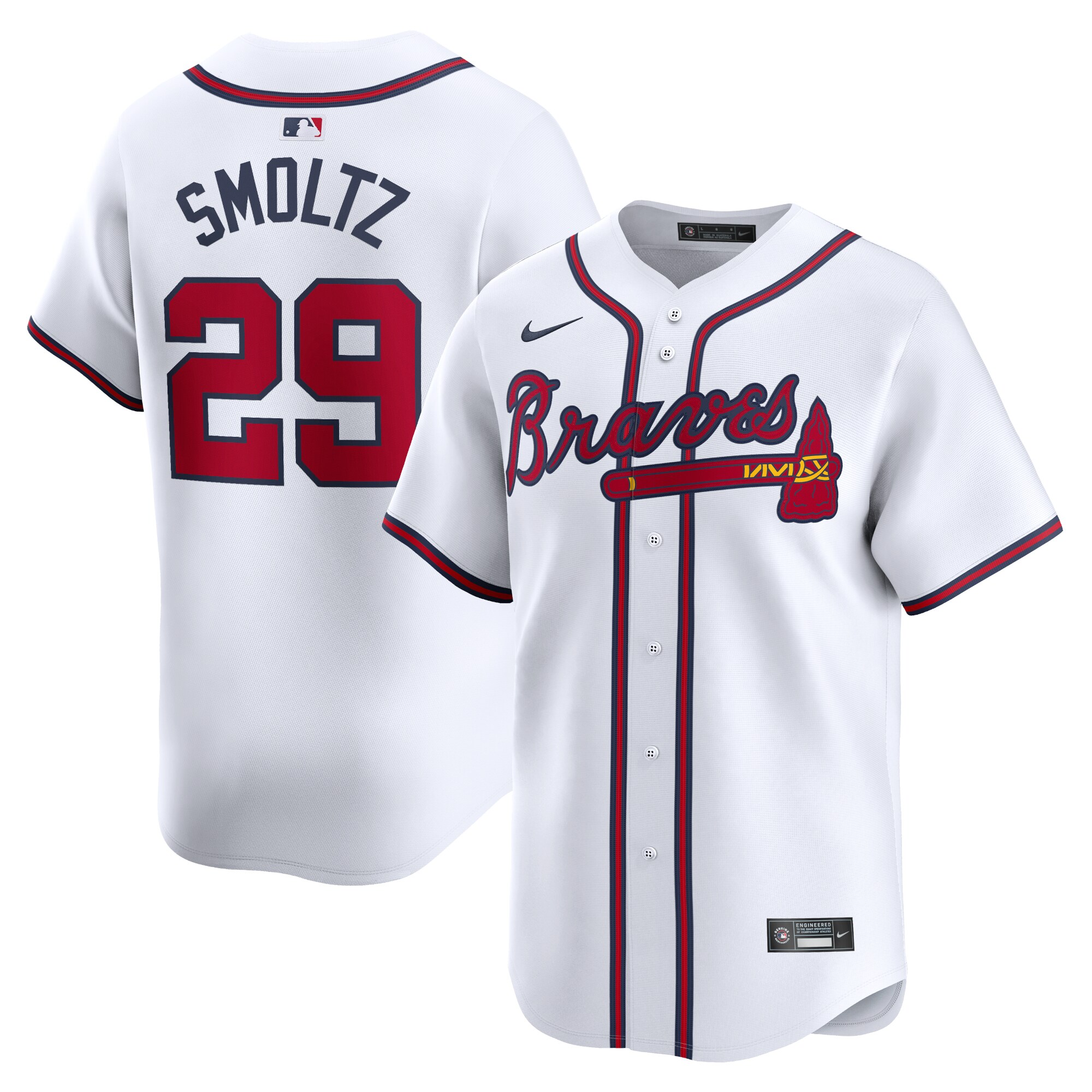 John Smoltz Atlanta Braves Home Limited Player Baseball Jersey - White