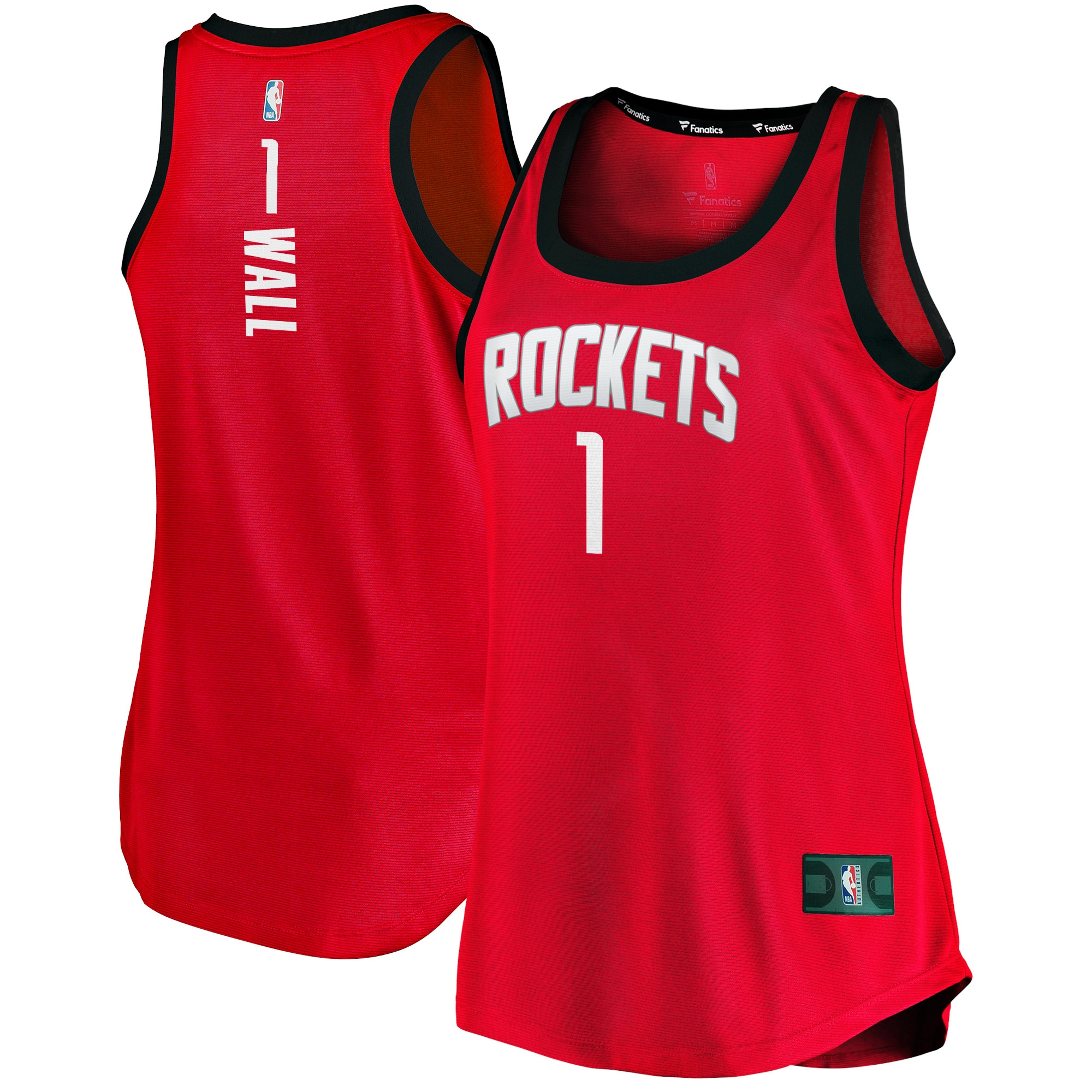 John Wall Houston Rockets Fanatics Branded Women's 2020/21 Fast Break Tank Basketball Jersey - Icon Edition - Red