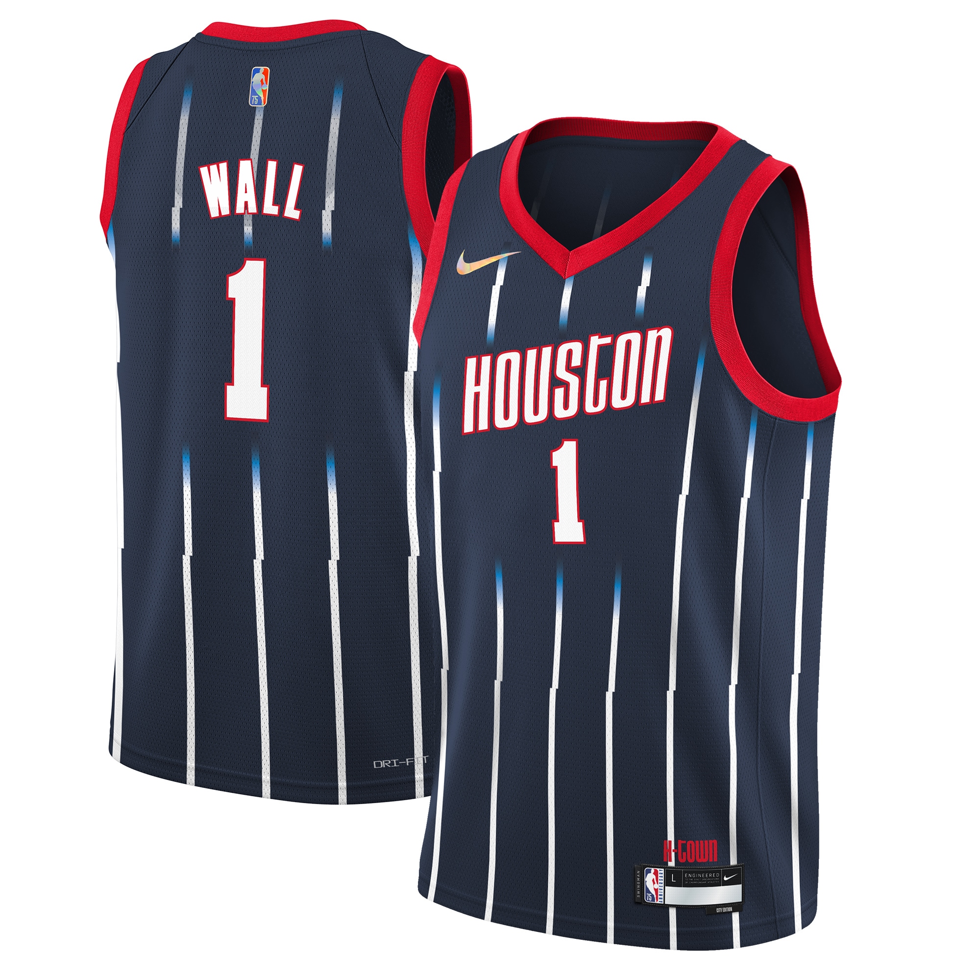 John Wall Houston Rockets Youth 2021/22 Swingman Basketball Jersey - City Edition - Navy