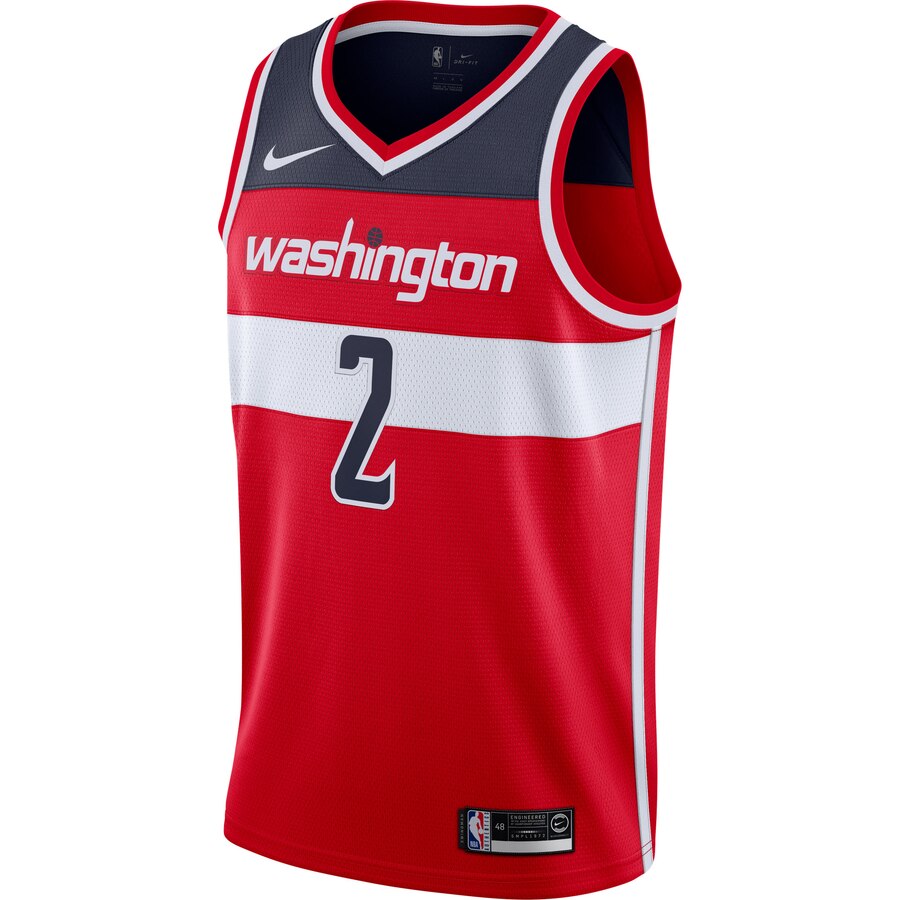 Alternative view of John Wall Washington Wizards 2019/2020 Swingman Jersey - Icon Edition - Red
