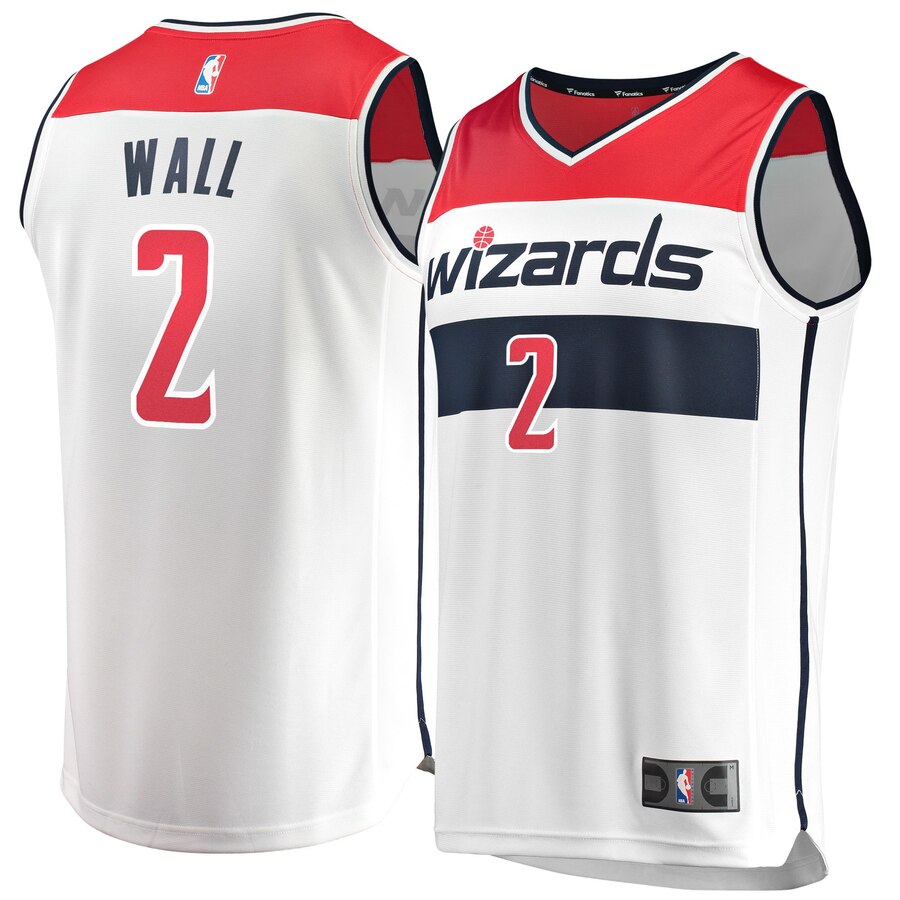 John Wall Washington Wizards Fanatics Branded Fast Break Jersey - Association Edition - White