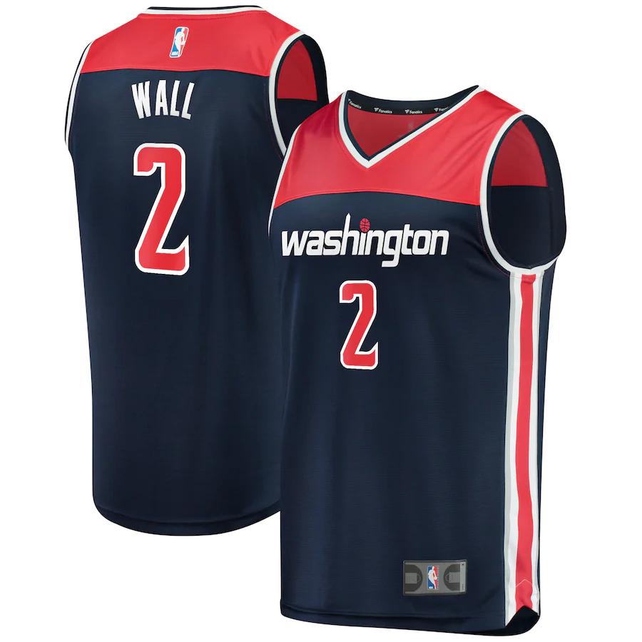 John Wall Washington Wizards Fanatics Branded Fast Break Player Jersey - Statement Edition - Navy
