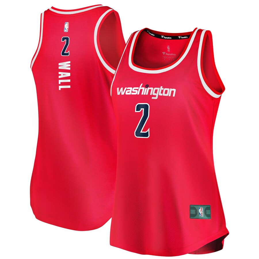John Wall Washington Wizards Fanatics Branded Women's Fast Break Tank Jersey - Icon Edition - Red