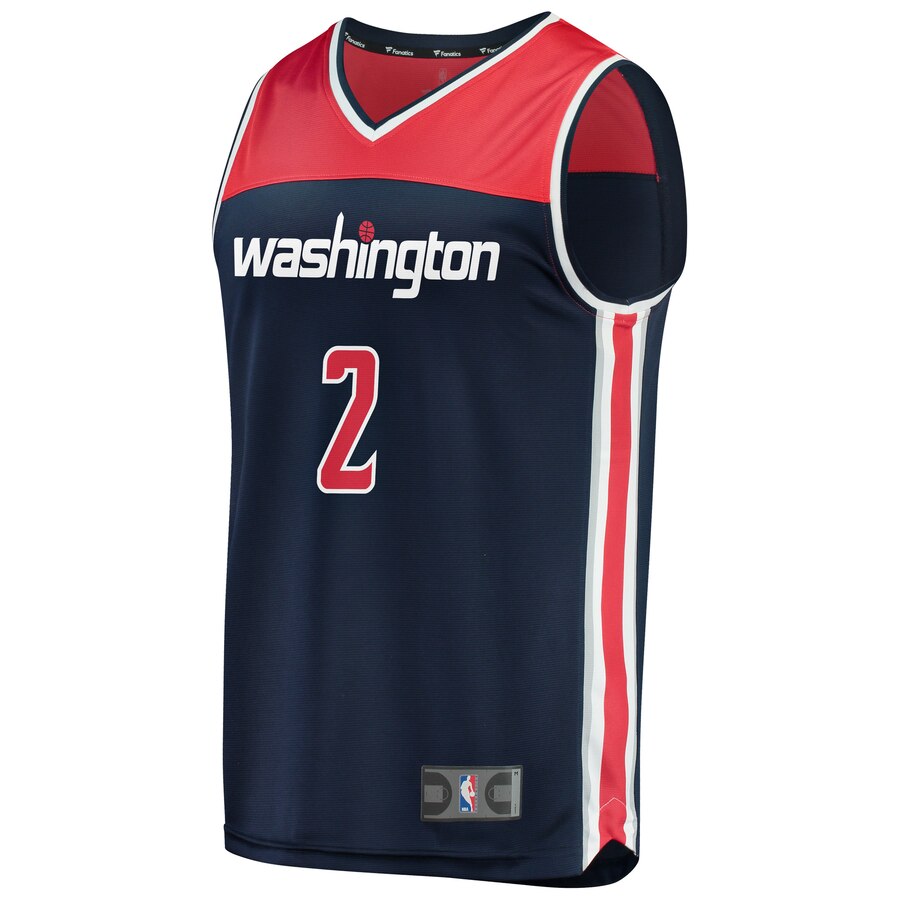 Alternative view of John Wall Washington Wizards Fanatics Branded Youth Fast Break Replica Jersey Navy - Statement Edition