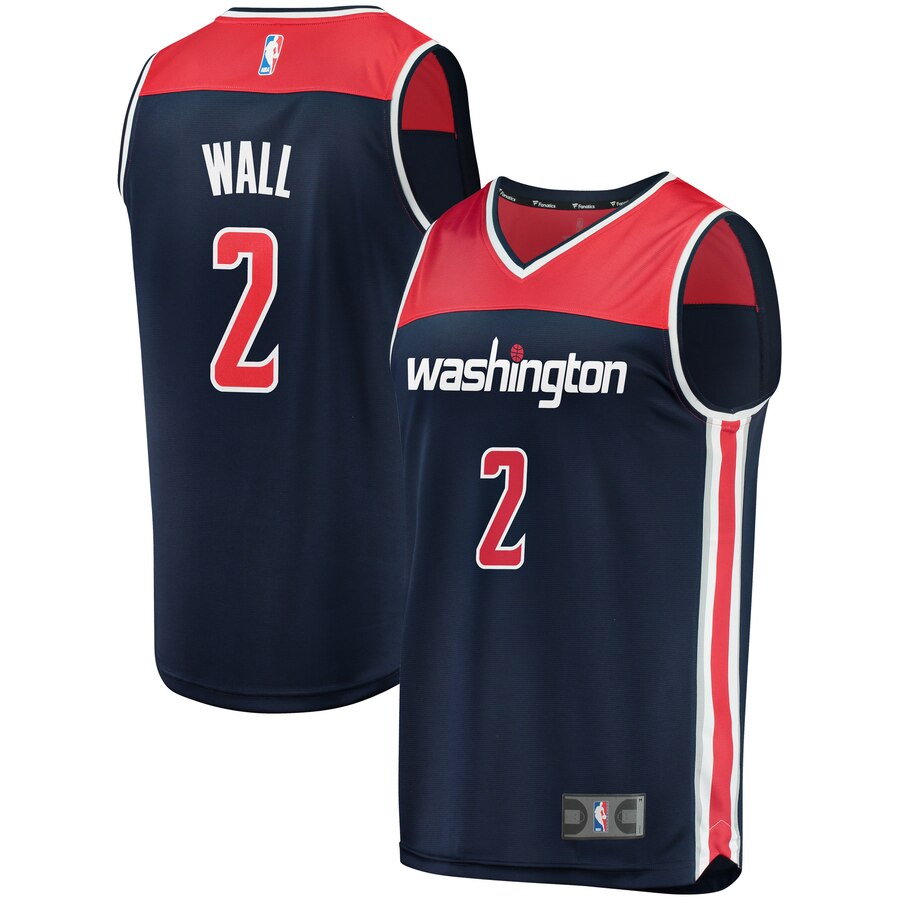 John Wall Washington Wizards Fanatics Branded Youth Fast Break Replica Jersey Navy - Statement Edition