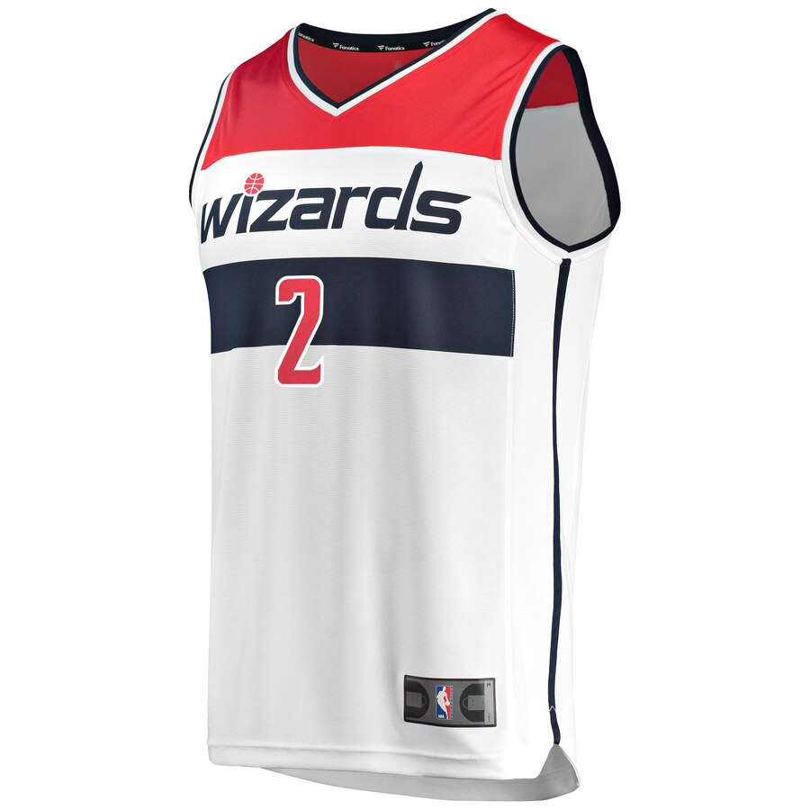 Alternative view of John Wall Washington Wizards Fanatics Branded Youth Fast Break Replica Jersey White - Association Edition
