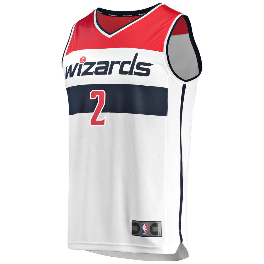 Alternative view of John Wall Washington Wizards Fanatics Branded Youth Fast Break Replica Player Jersey - Association Edition - White