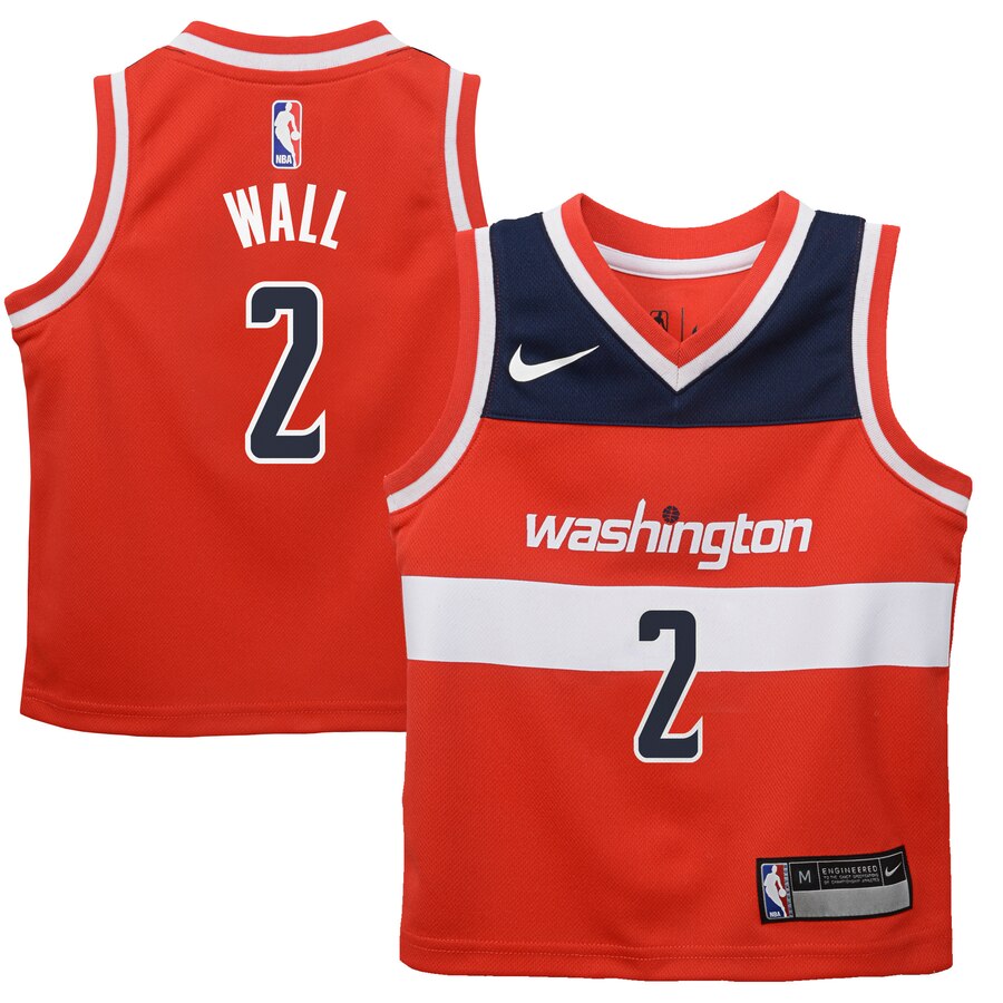 John Wall Washington Wizards Preschool Replica Jersey Red - Icon Edition