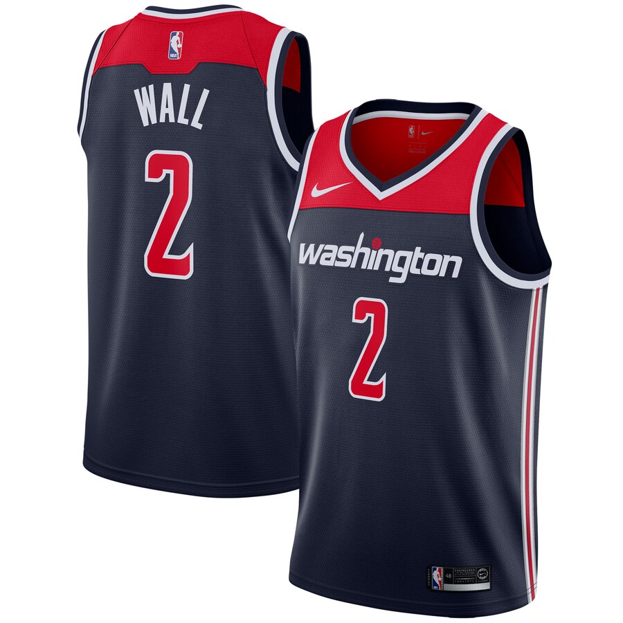 John Wall Washington Wizards Swingman Basketball Jersey - Statement Edition - Navy