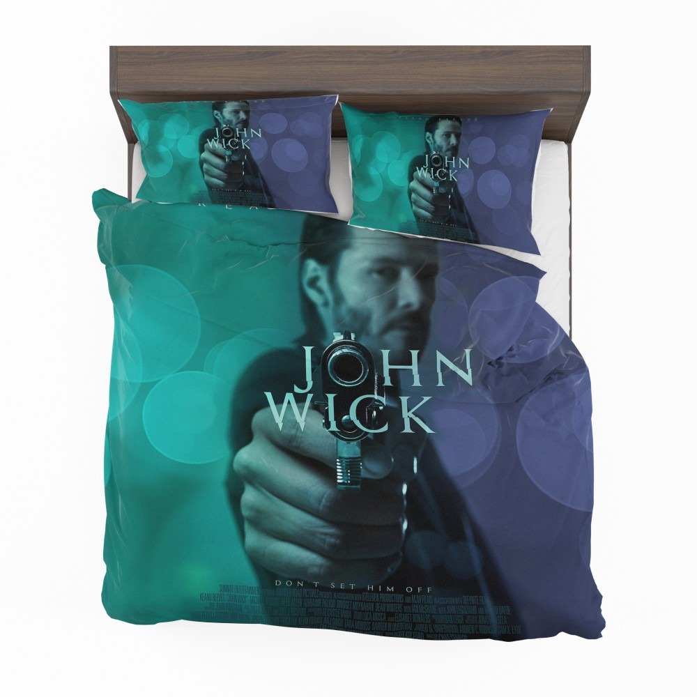 Alternative view of John Wick 2014 Movie Keanu Reeves Bedding Set - Custom Bedding Set