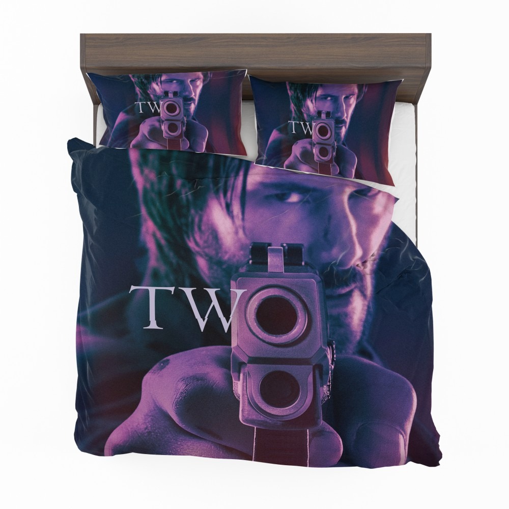 Alternative view of John Wick Chapter 2 Movie John Wick Keanu Reeves Bedding Set - Custom Bedding Set