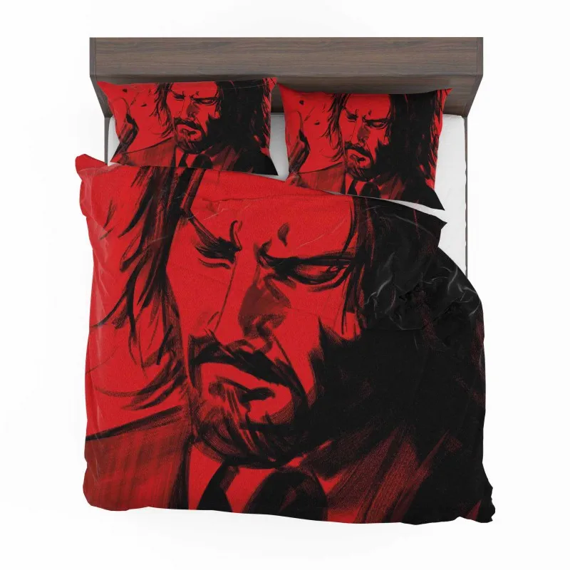Alternative view of John Wick Chapter 4 Vengeance Unleashed Bedding Set - Custom Bedding Set