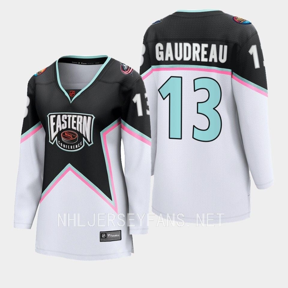 Johnny Gaudreau 13 Columbus Blue Jackets 2023 All-Star Eastern Conference Hockey Jersey Women - JS777 