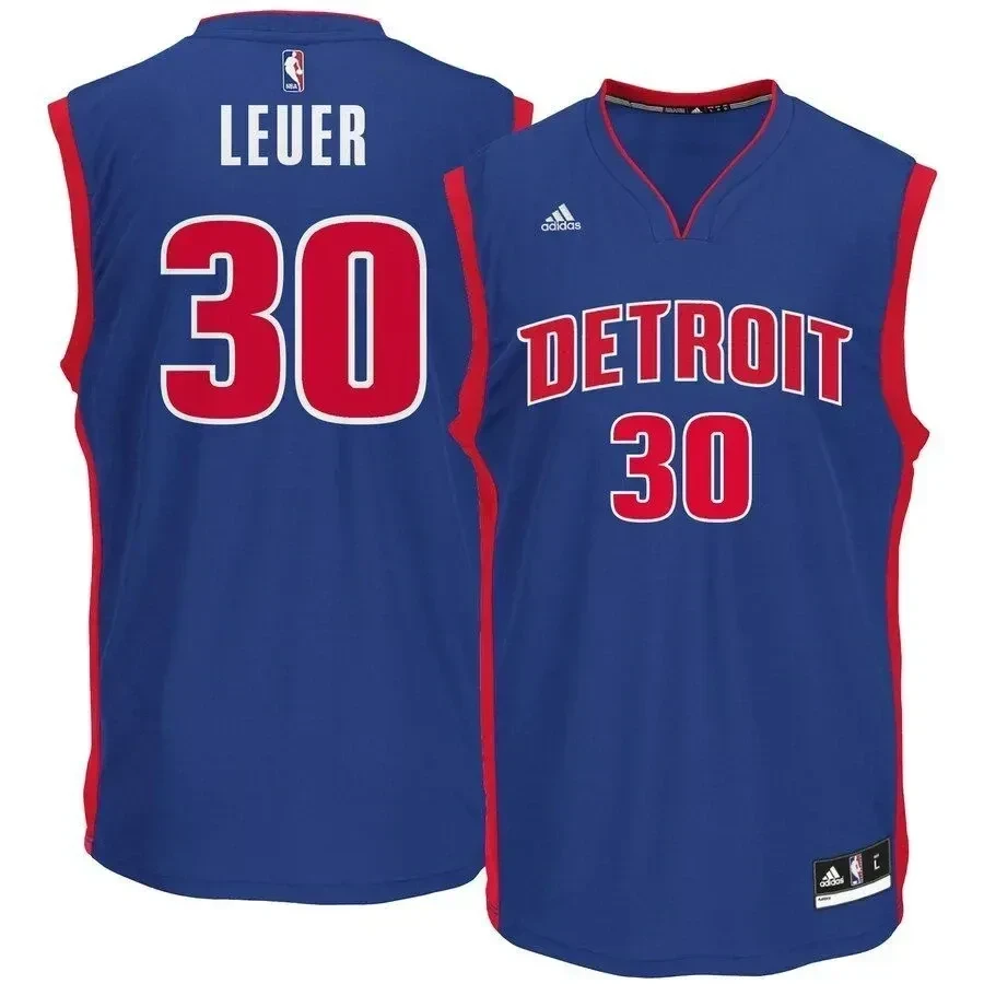 Jon Leuer Detroit Pistons Road Basketball Jersey - Royal - JS850 
