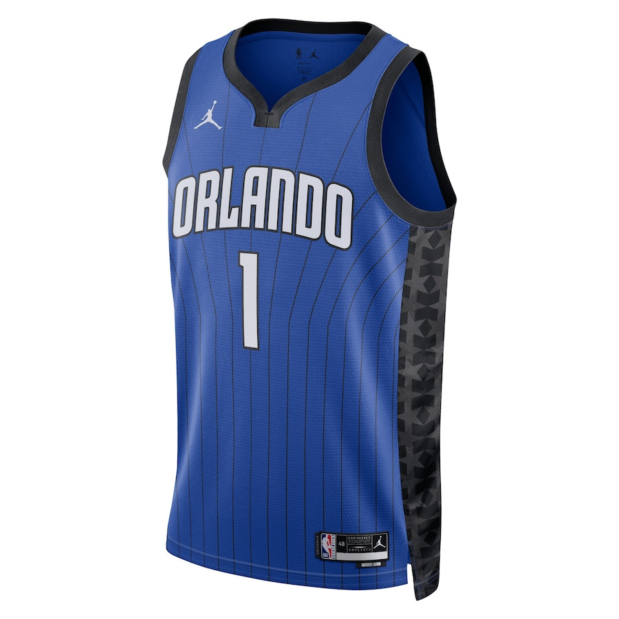 Alternative view of Jonathan Isaac 1 Orlando Magic Unisex Swingman Basketball Jersey - Statement Edition - Royal - JS808 