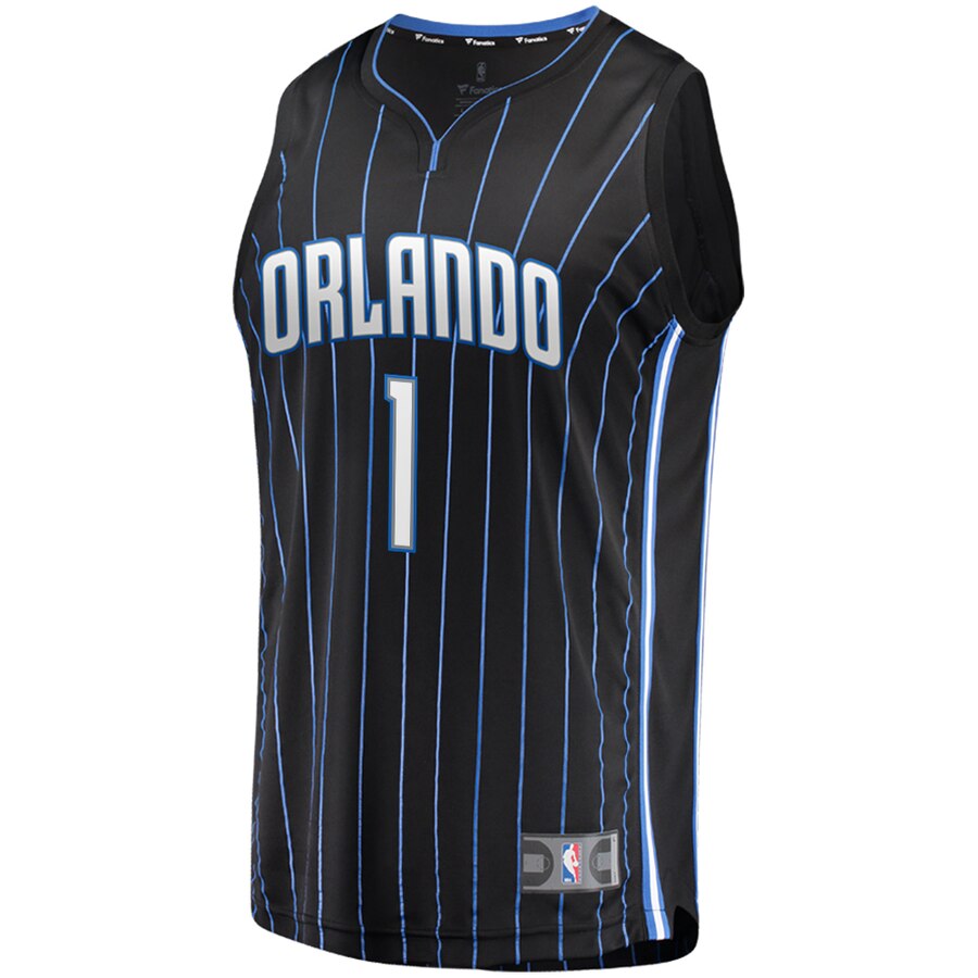 Alternative view of Jonathan Isaac Orlando Magic Fanatics Branded 2019 Fast Break Replica Player Jersey Black - Icon Edition