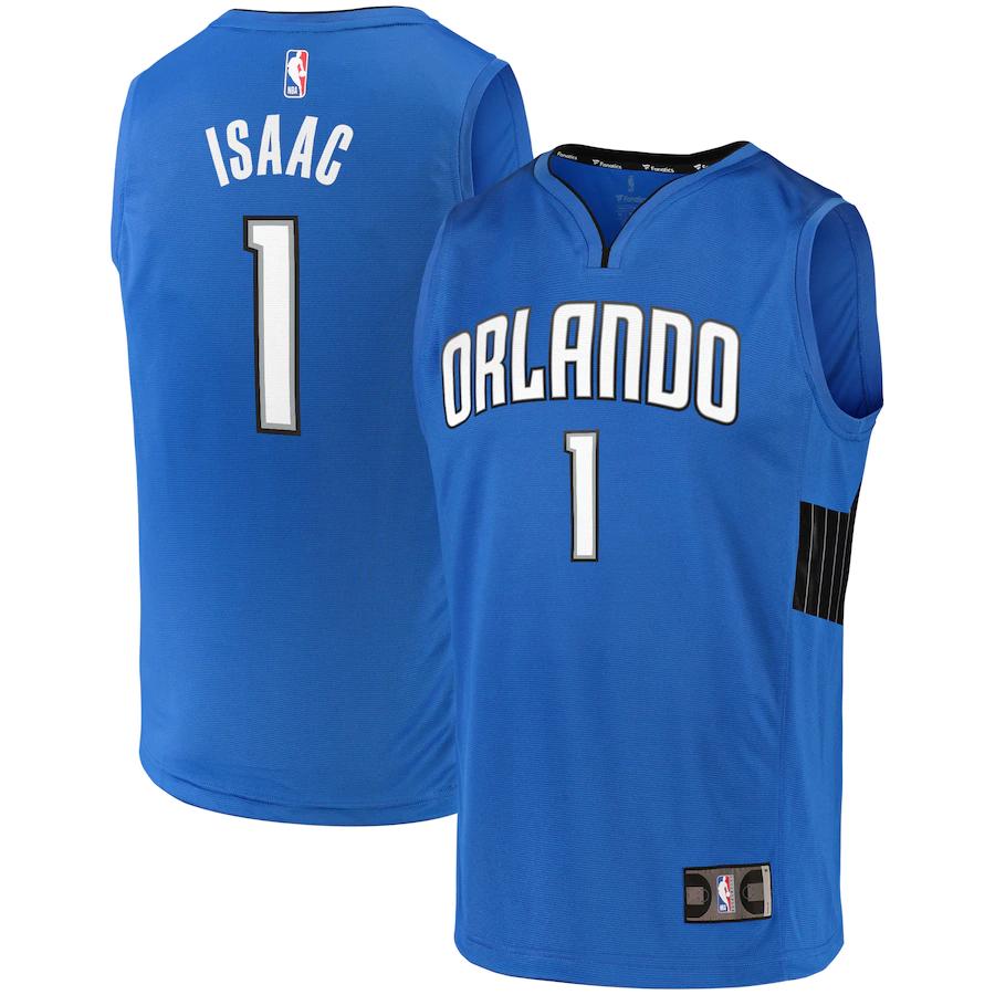 Jonathan Isaac Orlando Magic Fanatics Branded Fast Break Team Replica Jersey Blue - Statement Edition