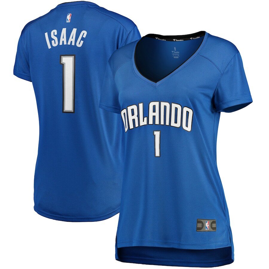 Jonathan Isaac Orlando Magic Fanatics Branded Women's Fast Break Player Jersey - Icon Edition - Blue
